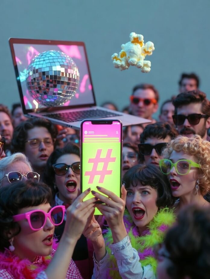 glowing smartphone screen displaying glowing smartphone screen displaying