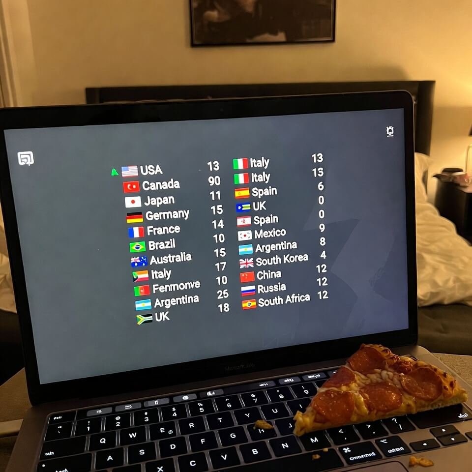 shaky hand holding a giant coffee mug